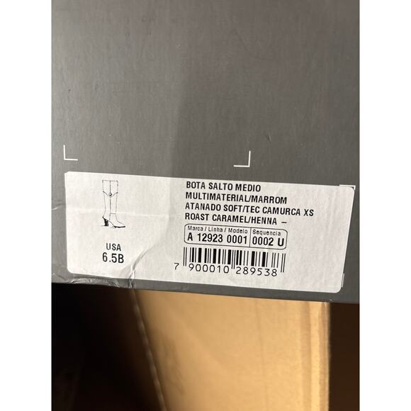 Areezo Brown Leather Boot Size 6.5 - Picture 9 of 9